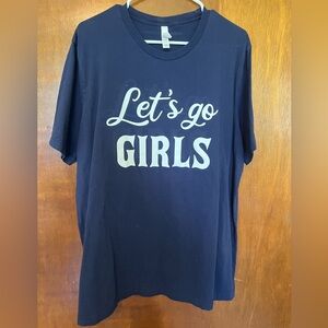 Let’s Go Girls Graphic T-Shirt Navy